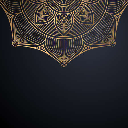 luxury ornamental mandala design backgroundのイラスト素材