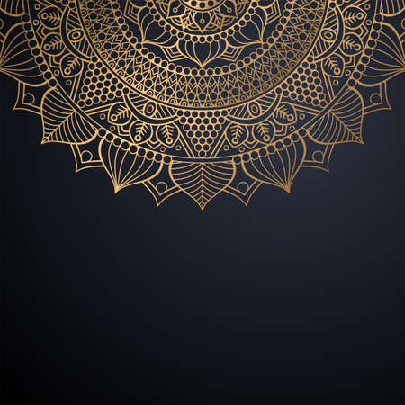 luxury ornamental mandala design backgroundのイラスト素材