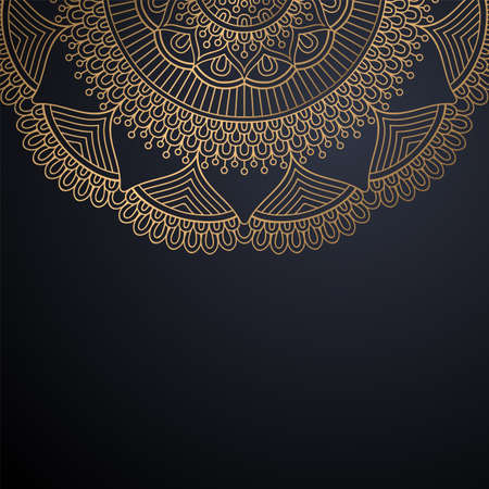 luxury ornamental mandala design backgroundのイラスト素材