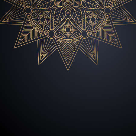 luxury ornamental mandala design backgroundのイラスト素材