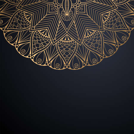 luxury ornamental mandala design backgroundのイラスト素材