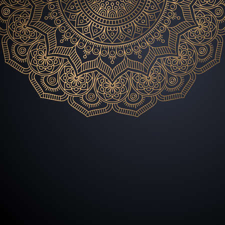 luxury ornamental mandala design backgroundのイラスト素材