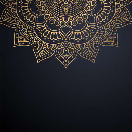 luxury ornamental mandala design backgroundのイラスト素材