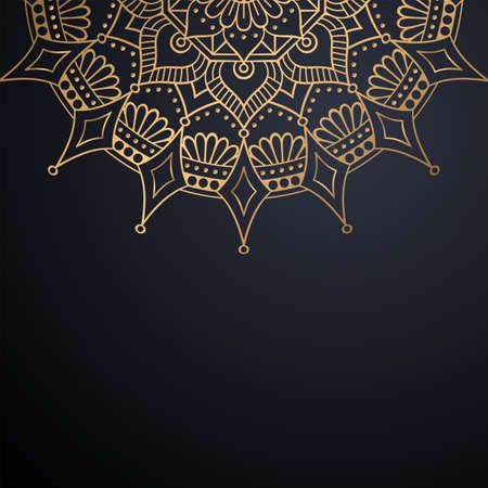 luxury ornamental mandala design backgroundのイラスト素材