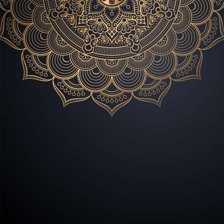 luxury ornamental mandala design backgroundのイラスト素材