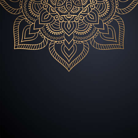 luxury ornamental mandala design backgroundのイラスト素材