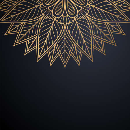 luxury ornamental mandala design backgroundのイラスト素材