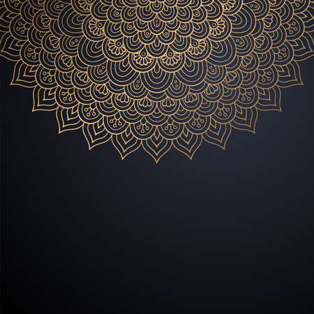 luxury ornamental mandala design backgroundのイラスト素材