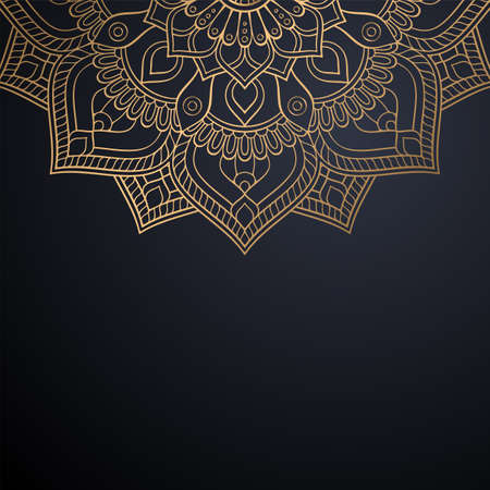 luxury ornamental mandala design backgroundのイラスト素材