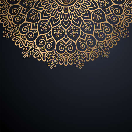 luxury ornamental mandala design backgroundのイラスト素材