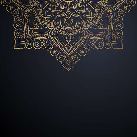luxury ornamental mandala design backgroundのイラスト素材