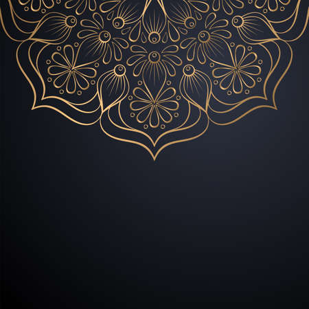 luxury ornamental mandala design backgroundのイラスト素材