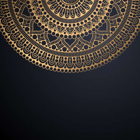 luxury ornamental mandala design backgroundのイラスト素材