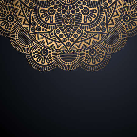 luxury ornamental mandala design backgroundのイラスト素材