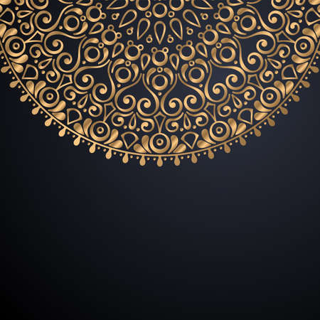 luxury ornamental mandala design backgroundのイラスト素材