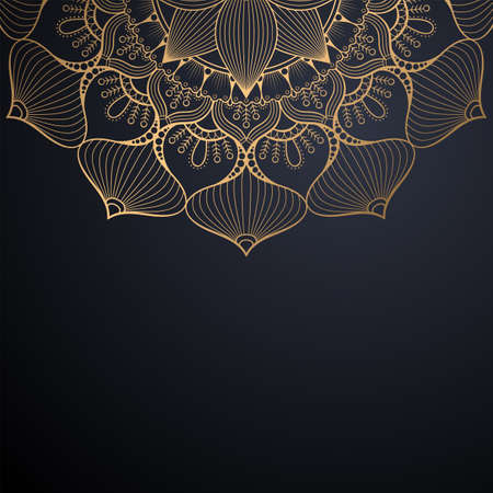 luxury ornamental mandala design backgroundのイラスト素材