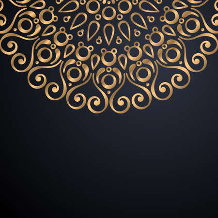 luxury ornamental mandala design backgroundのイラスト素材