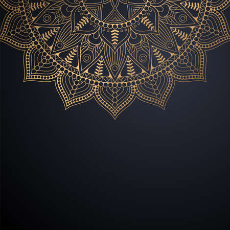 luxury ornamental mandala design backgroundのイラスト素材