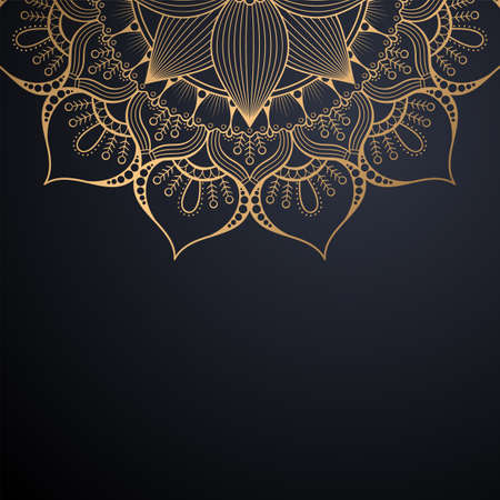 luxury ornamental mandala design backgroundのイラスト素材