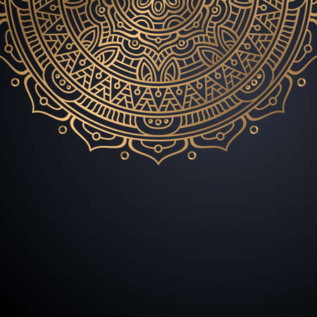 luxury ornamental mandala design backgroundのイラスト素材