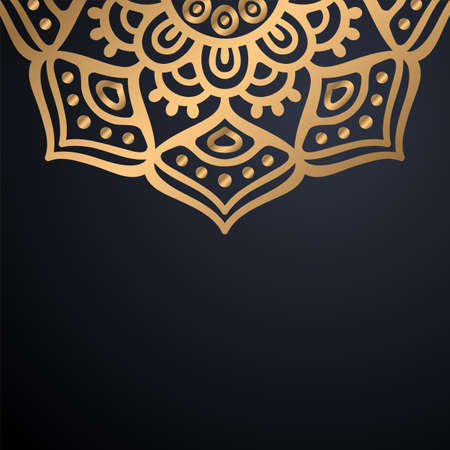 luxury ornamental mandala design backgroundのイラスト素材