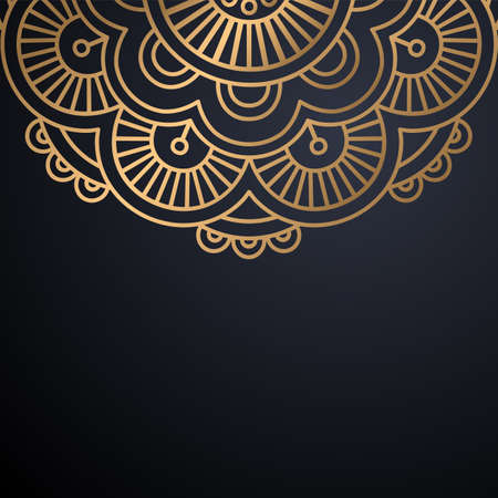 luxury ornamental mandala design backgroundのイラスト素材
