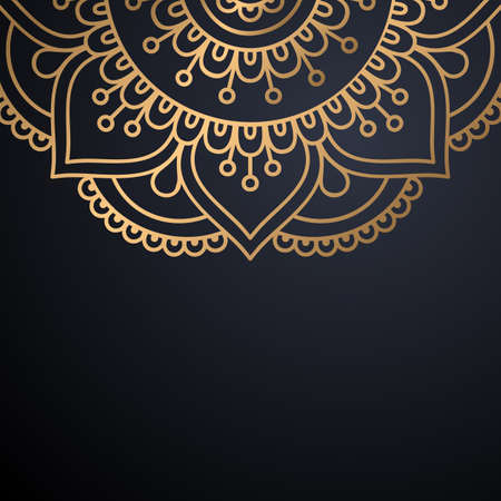 luxury ornamental mandala design backgroundのイラスト素材