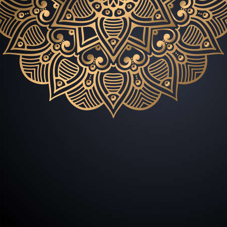 luxury ornamental mandala design backgroundのイラスト素材