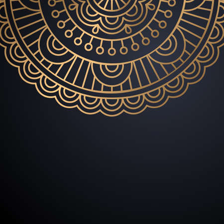 luxury ornamental mandala design backgroundのイラスト素材