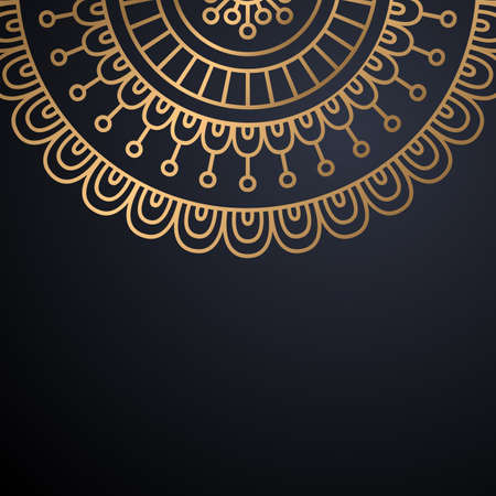 luxury ornamental mandala design backgroundのイラスト素材