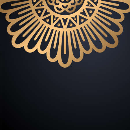 luxury ornamental mandala design backgroundのイラスト素材