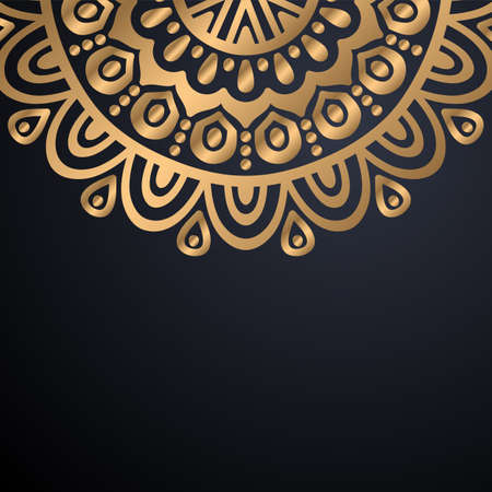 luxury ornamental mandala design backgroundのイラスト素材