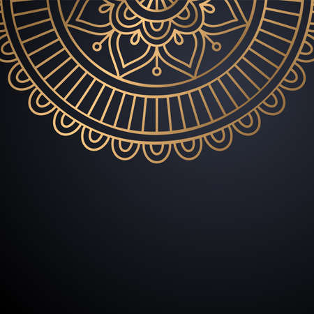 luxury ornamental mandala design backgroundのイラスト素材