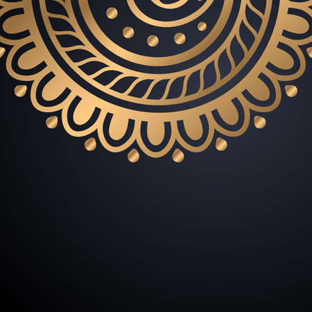 luxury ornamental mandala design backgroundのイラスト素材