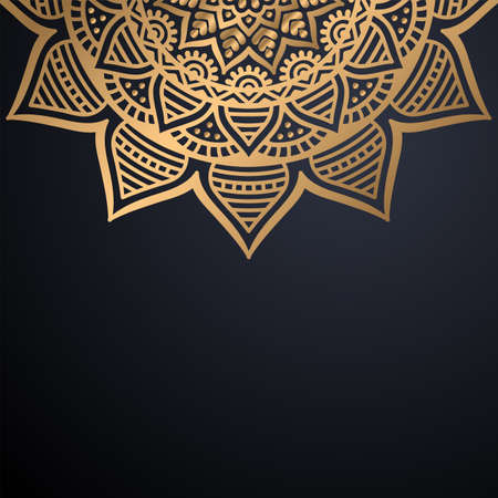 luxury ornamental mandala design backgroundのイラスト素材