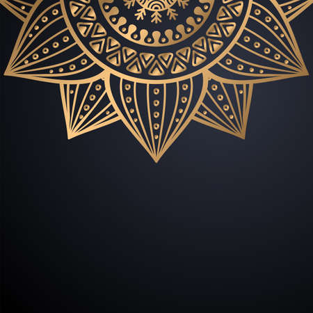 luxury ornamental mandala design backgroundのイラスト素材
