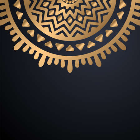 luxury ornamental mandala design backgroundのイラスト素材