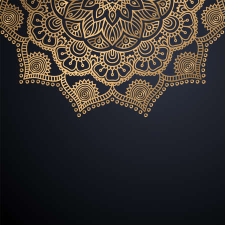 luxury ornamental mandala design backgroundのイラスト素材
