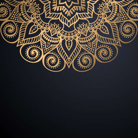 luxury ornamental mandala design backgroundのイラスト素材