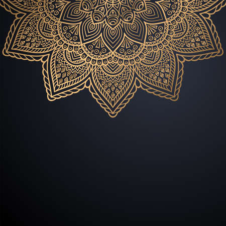 luxury ornamental mandala design backgroundのイラスト素材