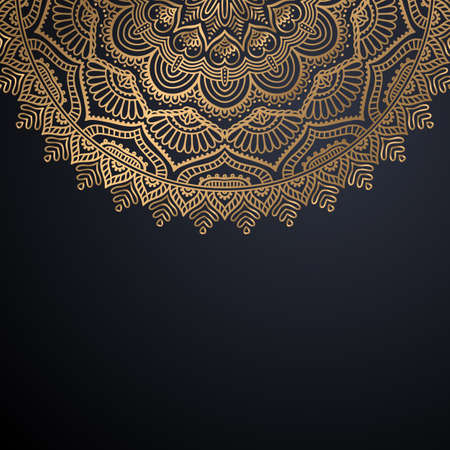 luxury ornamental mandala design backgroundのイラスト素材