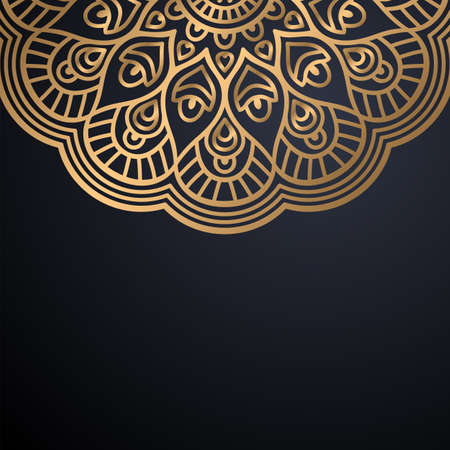 luxury ornamental mandala design backgroundのイラスト素材