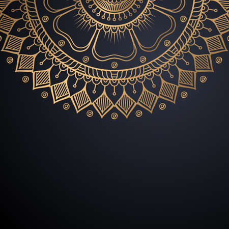 luxury ornamental mandala design backgroundのイラスト素材