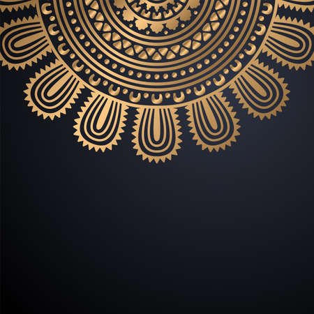 luxury ornamental mandala design backgroundのイラスト素材