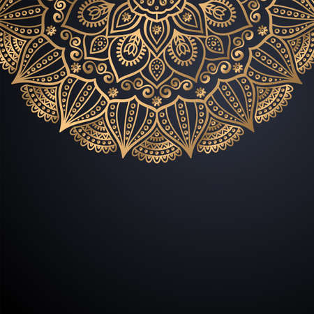 luxury ornamental mandala design backgroundのイラスト素材
