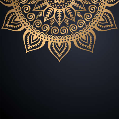 luxury ornamental mandala design backgroundのイラスト素材