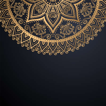 luxury ornamental mandala design backgroundのイラスト素材