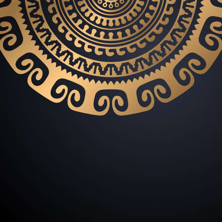 luxury ornamental mandala design backgroundのイラスト素材