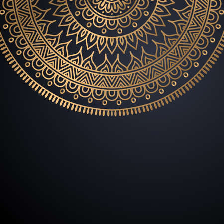 luxury ornamental mandala design backgroundのイラスト素材