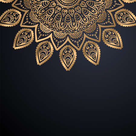 luxury ornamental mandala design backgroundのイラスト素材